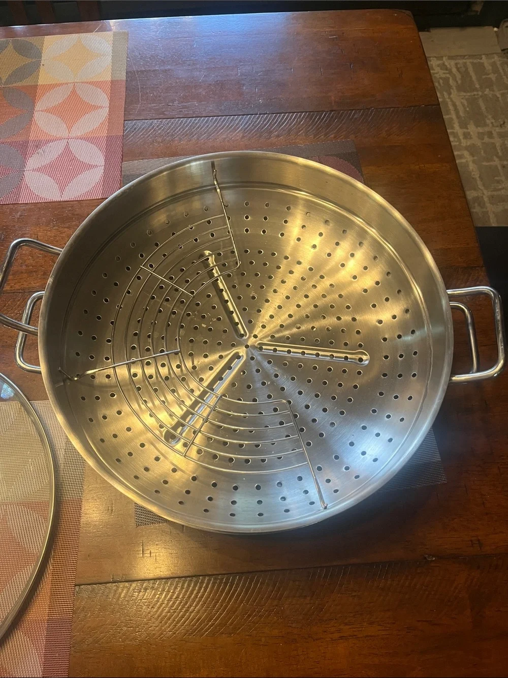 WMF-Stainless Steel Steamer Basket with Glass Lid - Silver